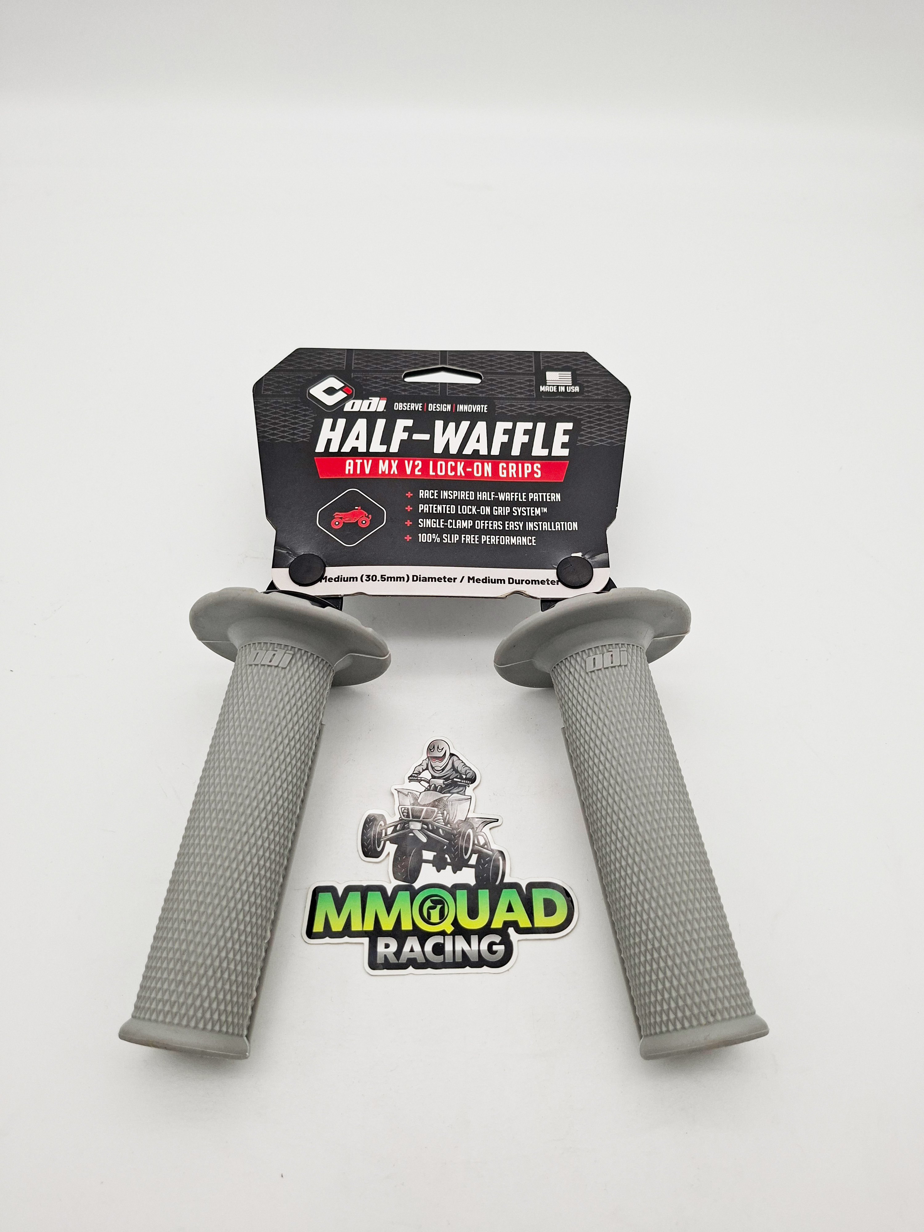 Griffe GRIP 1/2 WAFFLE ATVMX V2.1 MX BL-SL Hellgrau