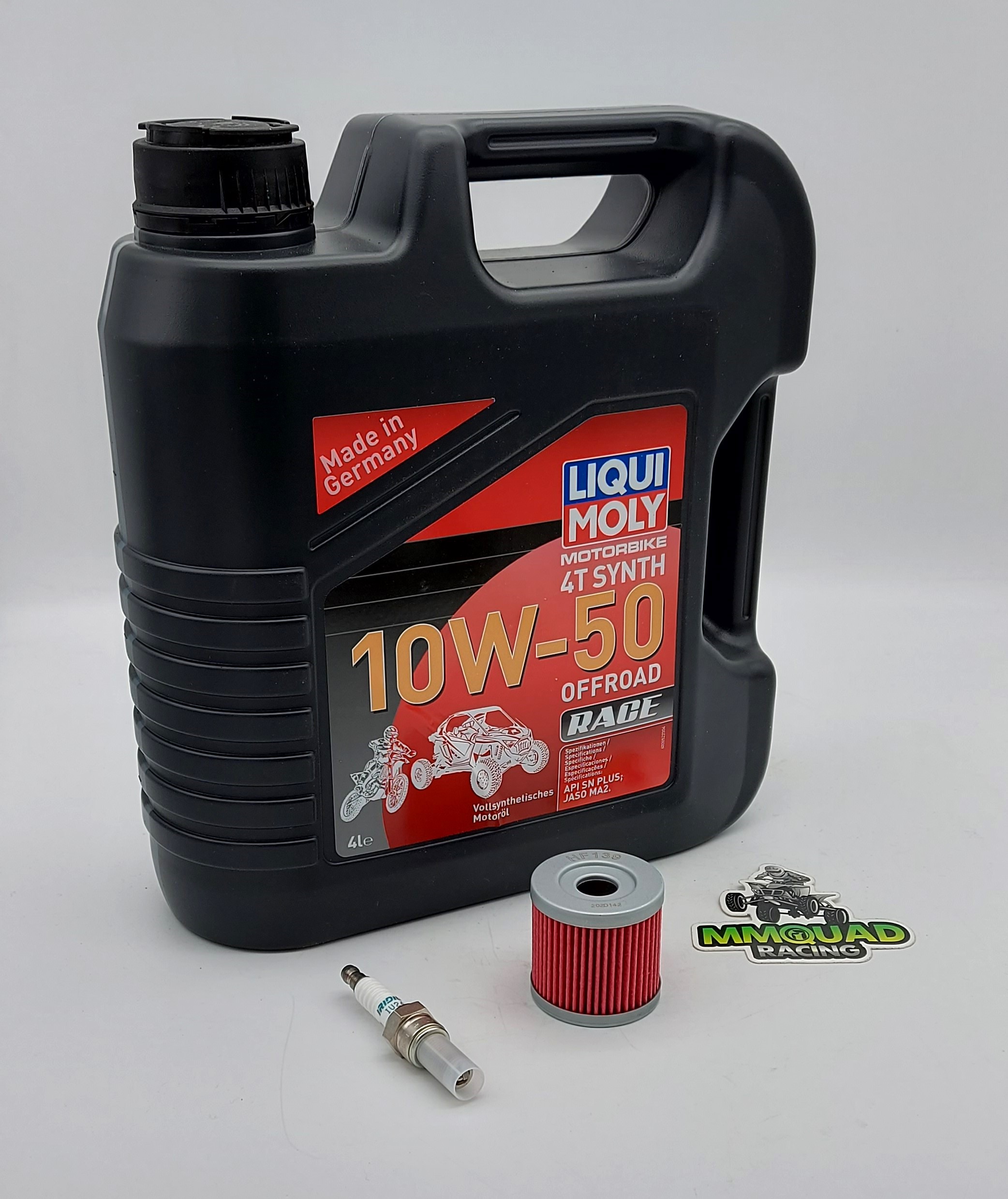 Set Öl 10W-50 Ölfilter Zündkerze Suzuki LTR 450