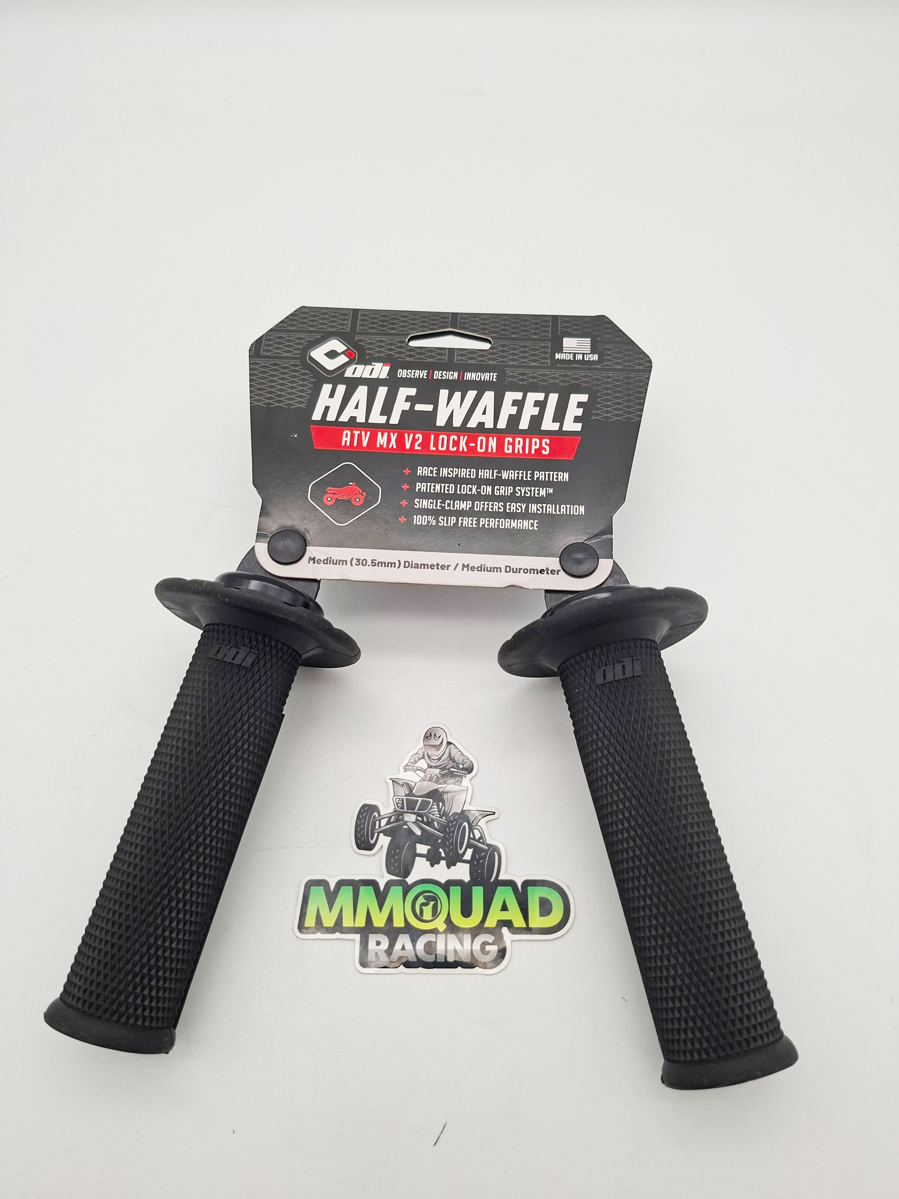 Griffe GRIP 1/2 WAFFLE ATVMX V2.1 MX BL-SL Schwarz