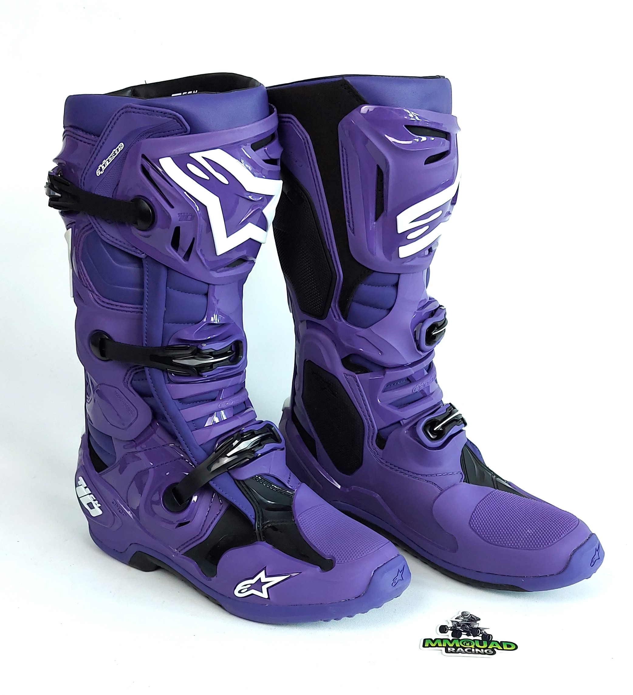 Stiefel Alpinestars Tech 10 Crossstiefel Motocross ultra-violett/schwarz