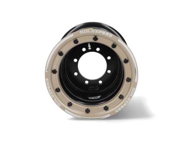 GOLDSPEED T2 9X9 BEADLOCK (4-110) (4-115) BLACK OFFSET 4+5 WHEEL BLACK + RING GOLD