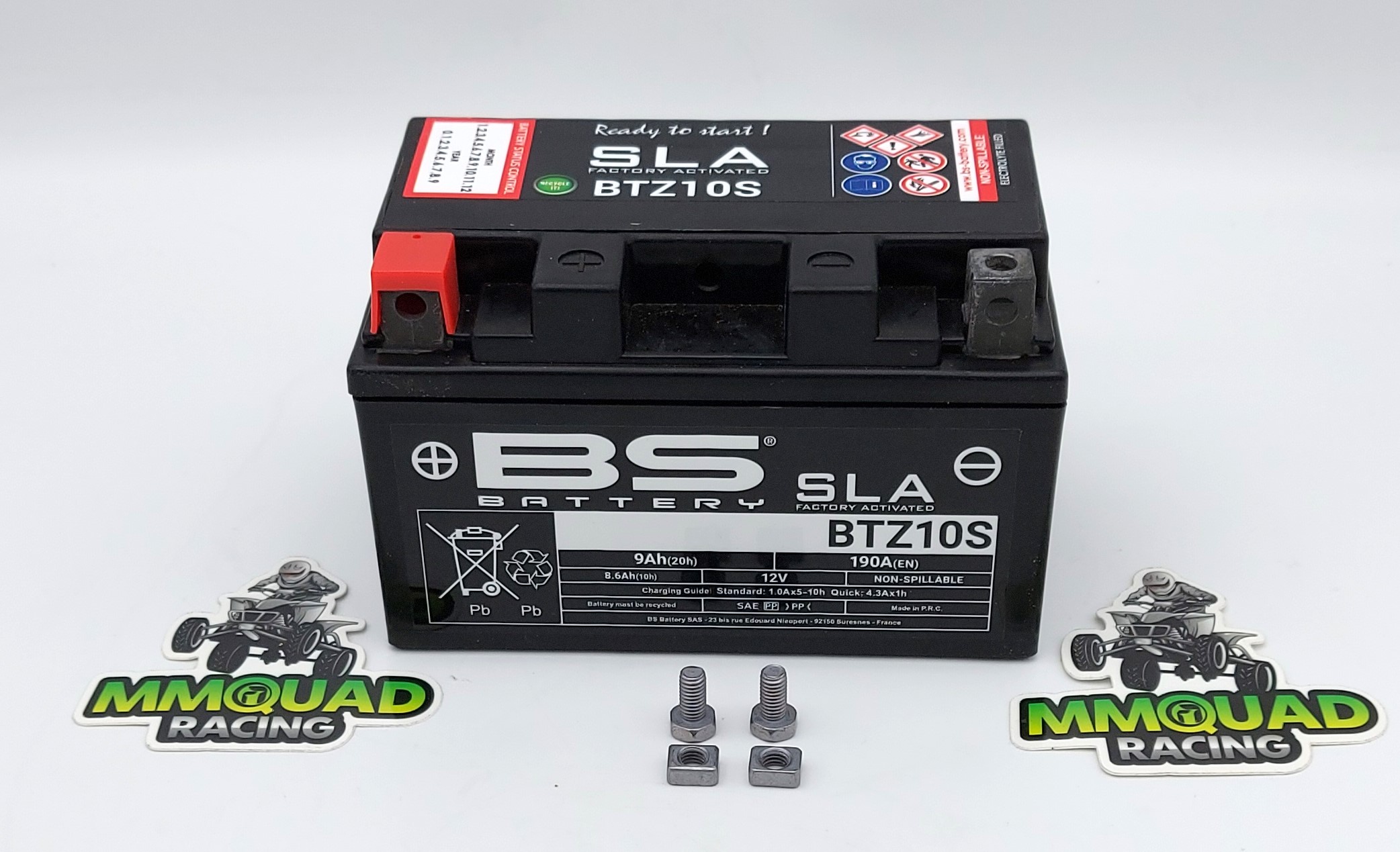 BS Batterie Suzuki LTR 450 BS SLA Batterie BTZ10S Länge: 150 mm, Höhe: 93 mm, Stromstärke bei Kaltstart: 190 CCA